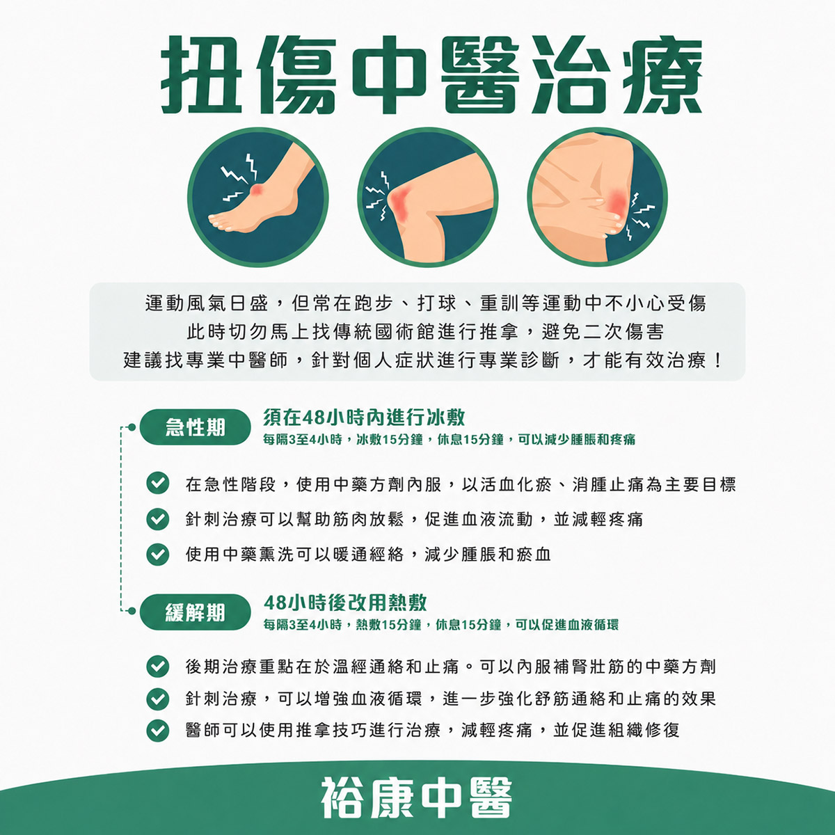 公館扭傷治療